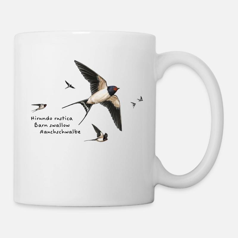 Rauchschwalben - Tasse - Weiß
