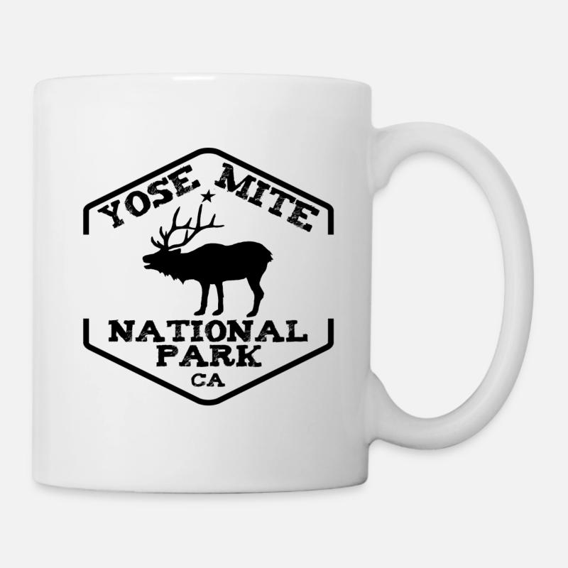 Yosemite NP noir - Mug blanc - blanc