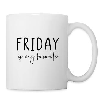 Friday is my favorite - Mug - white - Right