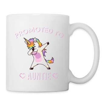 Promu à tante, tante mignonne, nouvelle tante, drôle - Mug blanc - blanc - Droite
