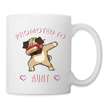 Promoted to Aunt, Cute Aunt, New Aunt, Funny - Mug - white - Right