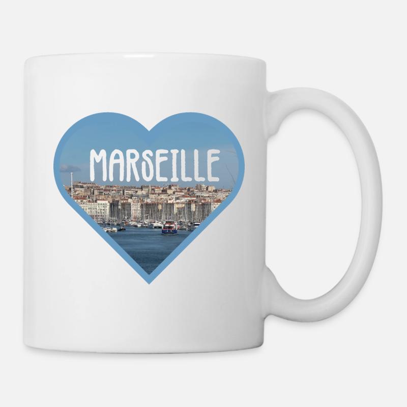 Ich liebe Marseille. - Tasse - Weiß