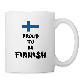'Proud To Be Finnish' - Mug - white - Right