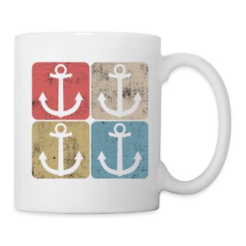 Gift Idea Sea Captain Nautical Anchor Vintage - Mug - white - Right