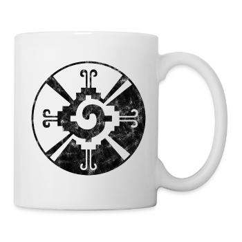 Hunab Ku, symbole maya, coeur de la galaxie, Indiens - Mug blanc - blanc - Droite