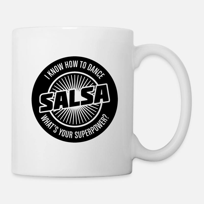 Salsa Superpower - Tasse - Weiß