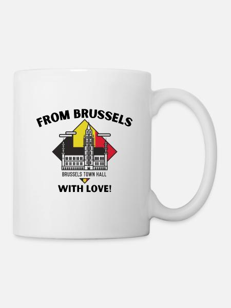 From Brussels with love - Mug - white