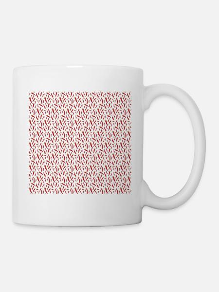 Cornicello porte-bonheur napolitain. - Mug blanc - blanc