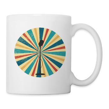 Vintage Microphone Microphone - Mug - white - Right