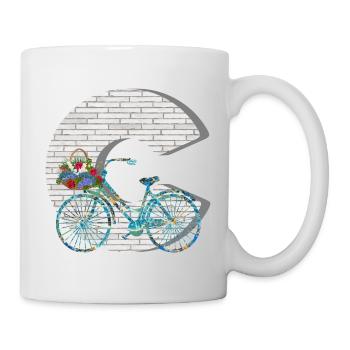 vélo e 100 c - Mug blanc - blanc - Droite