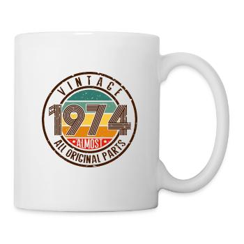 Vintage Teile 1974 - Tasse - Weiß - Rechts