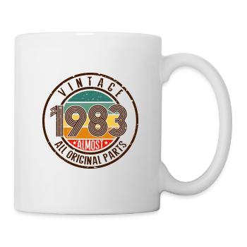 Vintage 1983 83 Anniversary Retro Vintage cadea - Mug - white - Right