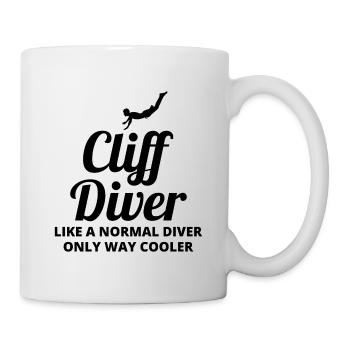 Cliff Diving Diver Base Jumping Extremsportarten - Tasse - Weiß - Rechts