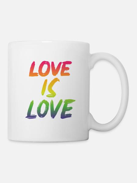 Love is Love Rainbow edition - Regenbogen LGBTQ+ - Mug - white