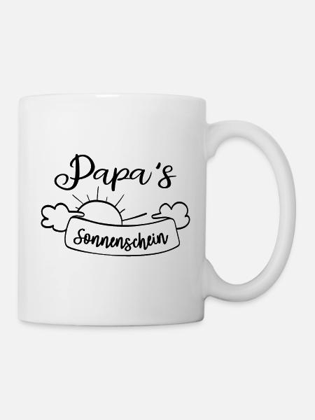 Papas Sonnenschein - Tasse - Weiß