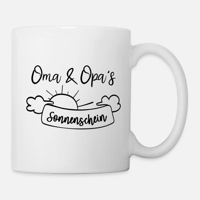 Oma und Opas Sonnenschein, Großeltern - Tasse - Weiß