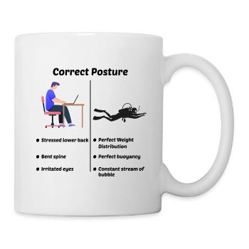 Scuba Diving Diver Computer Engineer Programmer - Mug - white - Right