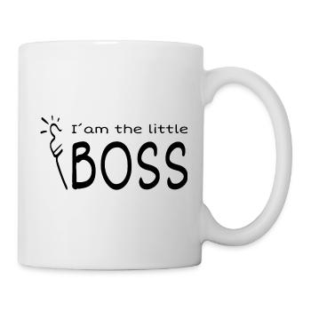Boss, kleiner Boss, Kind ab Geburt - Tasse - Weiß - Rechts