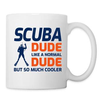 Tauchen Diver Tauchen Schwimmen lustige Sprüche - Tasse - Weiß - Rechts