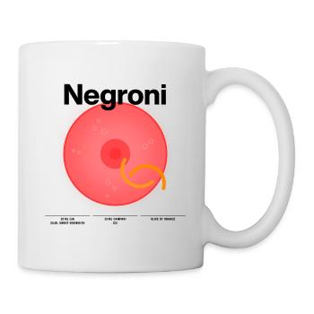Cocktail Mixology für die Hausbar „Negroni“ - Tasse - Weiß - Rechts