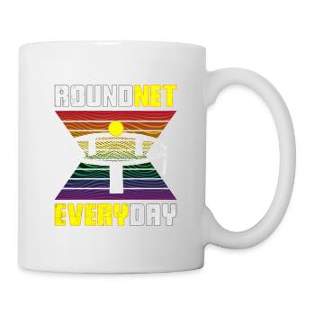 Roundnet Everyday | Spike Ball Spikeball Fun - Tasse - Weiß - Rechts