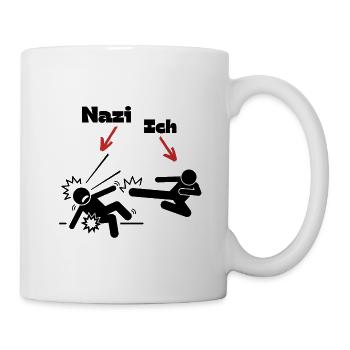 Anti Nzs Comic - Tasse - Weiß - Rechts