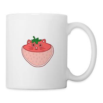 Strawberry cat - Mug - white - Right