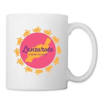 Lanzarote Canary Islands with turtles - Mug - white - Right