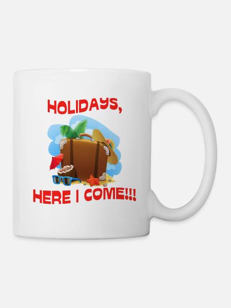 Holidays - Tasse - Weiß