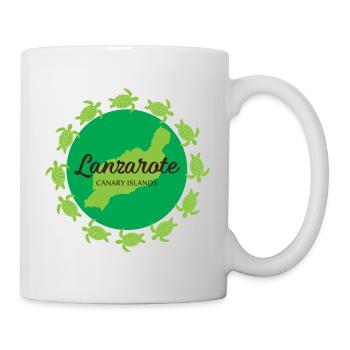 Lanzarote Canary Islands with turtles - Mug - white - Right