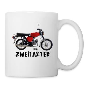 Simson S51 Zweitakter rot - Tasse - Weiß - Rechts