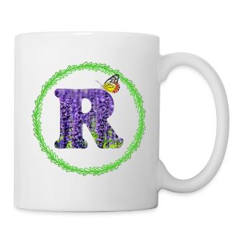 lavendel r - Tasse - Weiß - Rechts