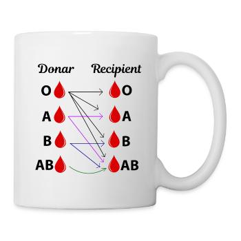 Weltblutspendertag Bewusstsein monat - Tasse - Weiß - Rechts
