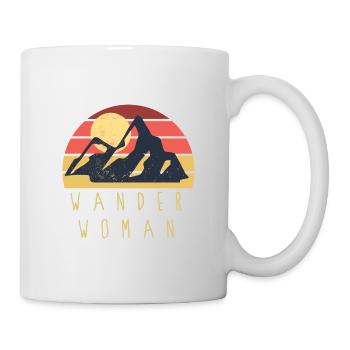 Wanderwoman idée cadeau Randonnée Chemin de Saint-Jacques Camino - Mug blanc - blanc - Droite