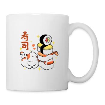 Amateur de sushis - Mug blanc - blanc - Droite