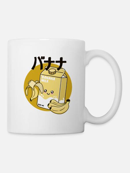 Lait de banane - Mug blanc - blanc