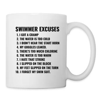 Équipe de natation Nageur Nageur Athlète drôle - Mug blanc - blanc - Droite