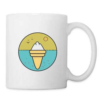 Crème glacée, crème glacée - Mug blanc - blanc - Droite