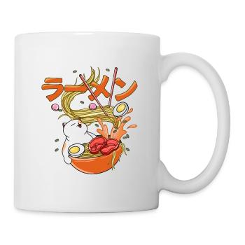 Joyeux Chat Ramen - Mug blanc - blanc - Droite