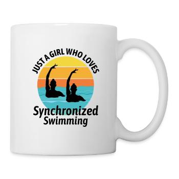 Nageuse synchronisée Nageuse nageuse synchronisée Fille - Mug blanc - blanc - Droite