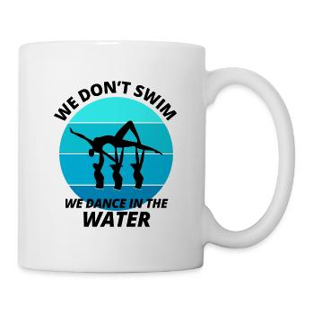 Synchro Schwimmer Synchronschwimmen Lustig - Tasse - Weiß - Rechts