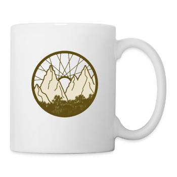 Mountainbike - Tasse - Weiß - Rechts