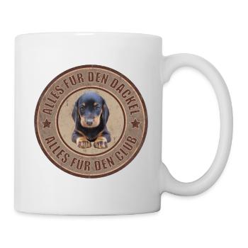 Dackel - Dachshund - Alles für den Dackel - Tasse - Weiß - Rechts