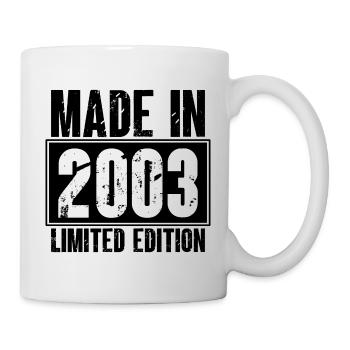Born in 2003 Year of birth 2003 - Mug - white - Right