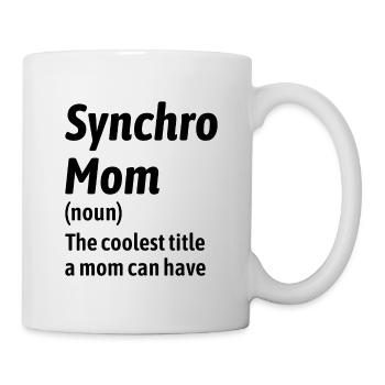 Synchro Swim Mom Schwimmer Synchronschwimmen - Tasse - Weiß - Rechts