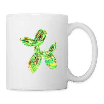 Ballon Bunt Hund | Hundeliebhaber Hundebesitzer - Tasse - Weiß - Rechts
