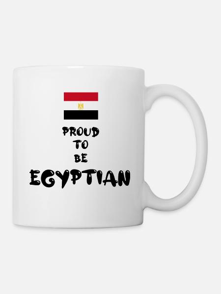 « Fier d’être égyptien » - Mug blanc - blanc