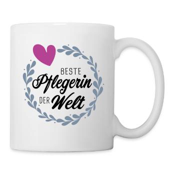 Beste Pflegerin - Danke an Pflegepersonal Geschenk - Tasse - Weiß - Rechts