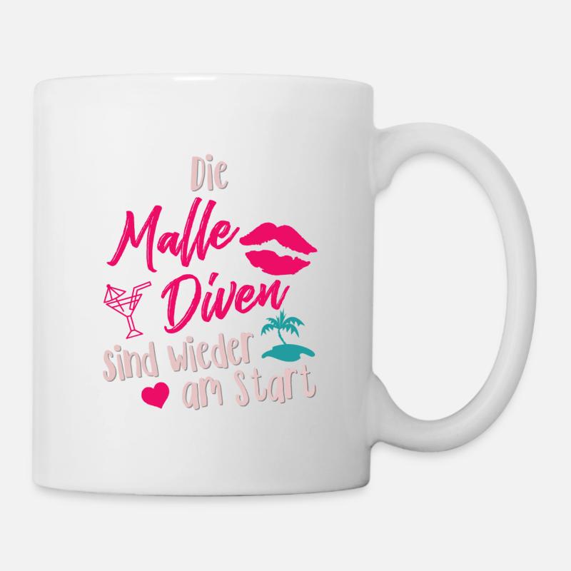 Die Malle Diven sind wieder am Start Mallorca 2021 - Tasse - Weiß