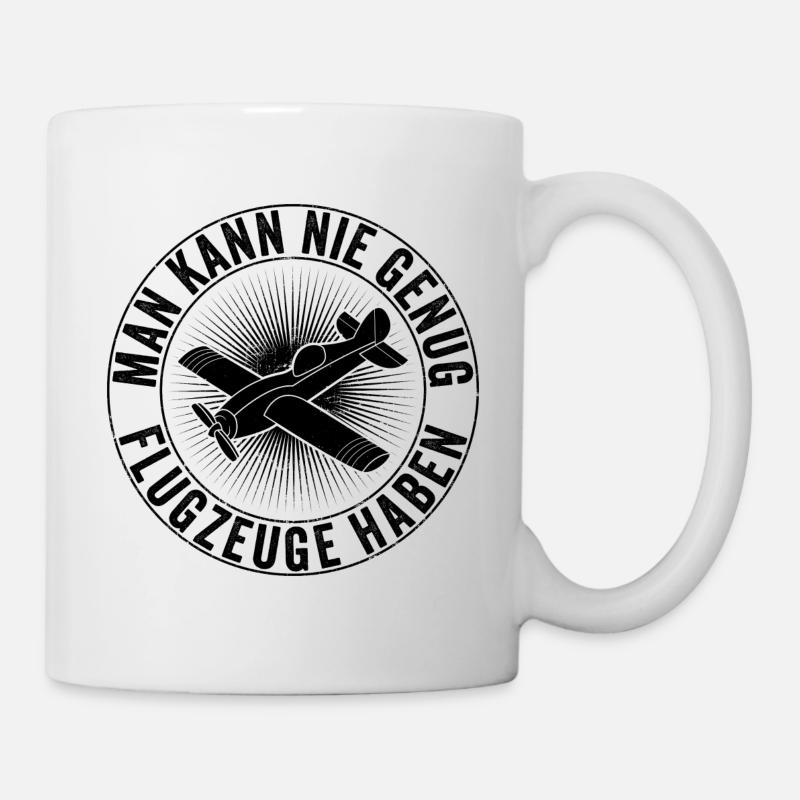 Modellflieger Modellflugzeug Modellbau Spruch - Tasse - Weiß